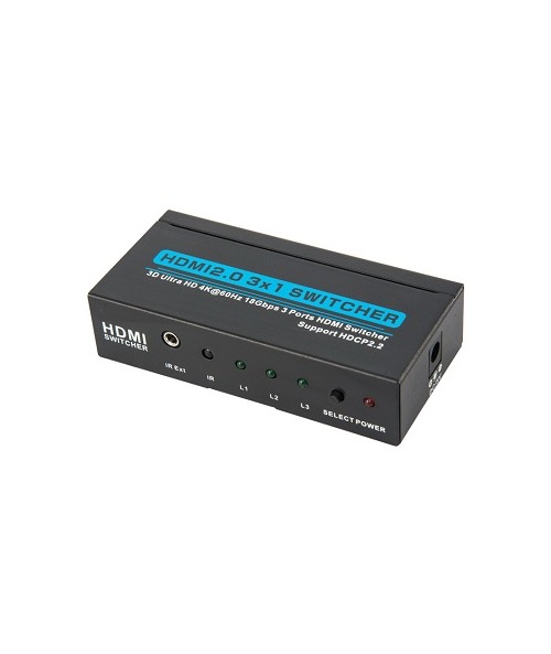 HDMI переключатель HDMI switch 3x1 с ДУ управлением (4Kx2K, 3D) VConn версия 2.0