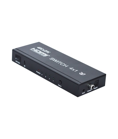 HDMI переключатель HDMI switch 4x1 + audio (3D, 4K*2K) VConn